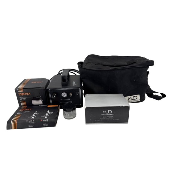 Sparmax AC-66H Airbrush Compressor Makeup-Designory Pro-Kit Bag Professional - Picture 1 of 12